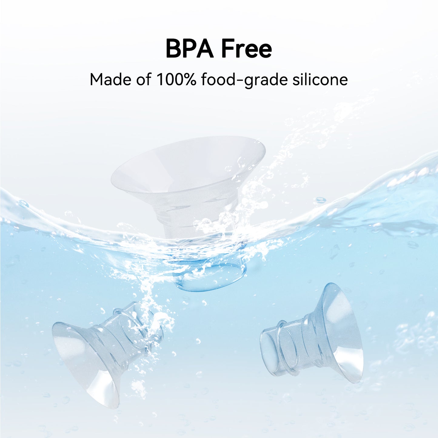 MomWills Flange Insert 17mm Compatible with MomWills/MomMed/Momcozy/Medela/TSRETE 24mm Breast Pump Flange Shield, Reduce 24mm Nipple Tunnel Down to Correct Size, 2pcs (17mm)